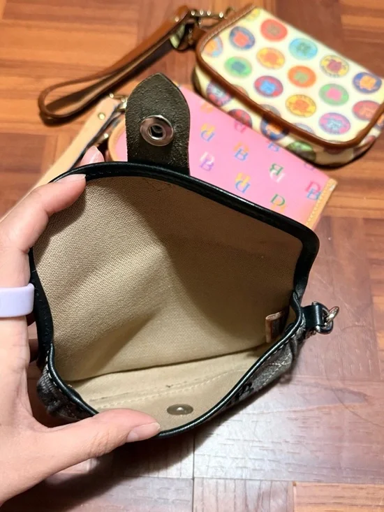 Dooney & Bourke Signature Wristlets with Leather Trim Bundle! - Picture 3 of 5